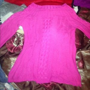 Hot pink sweater