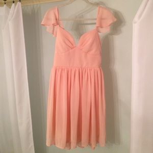LULUS Exclusive Belle of the Ball Peach Dress