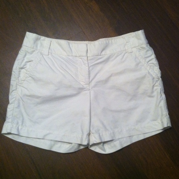 J. Crew White, lightweight shorts