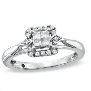 10k WG 1/4 CTW engagement ring