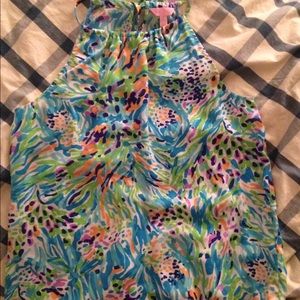 lilly Pulitzer halter top in sea soirée