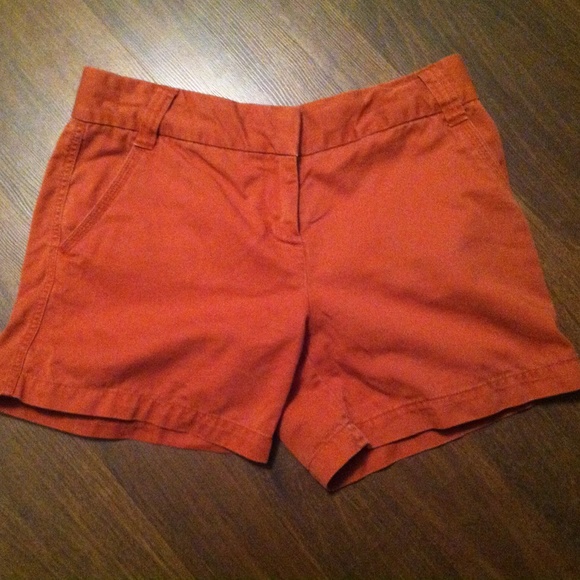 J. Crew burnt orange shorts