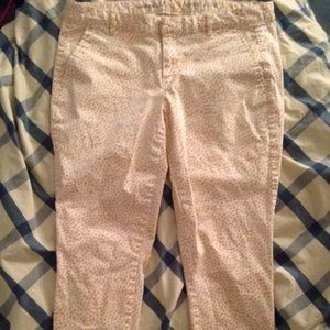 Gap Khakis w/ orange polka dots size 12