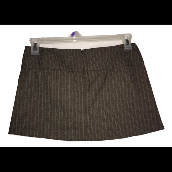 Brown pin stripe mini skirt Charlotte Russe 3 / 5 - Picture 4 of 4
