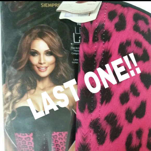 Last Large ann chery pink cheetah waist trainer