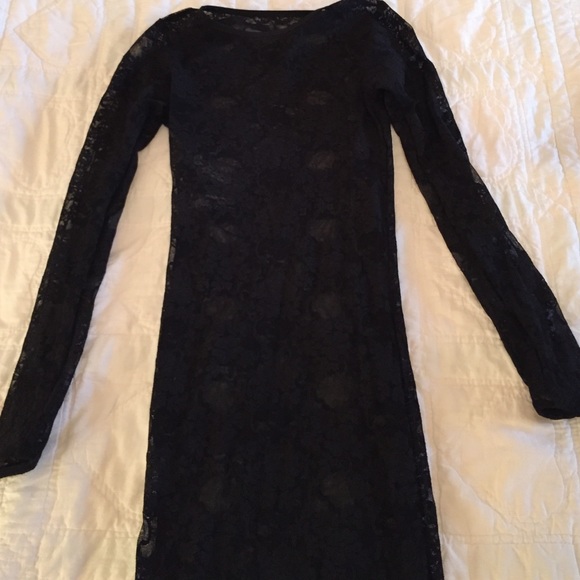 American apparel sheer lace bodycon dress