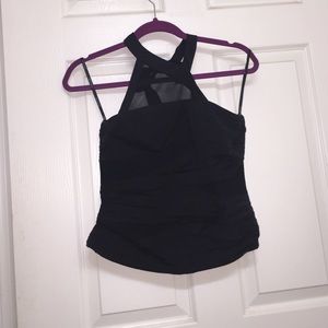 Black bebe corset top.