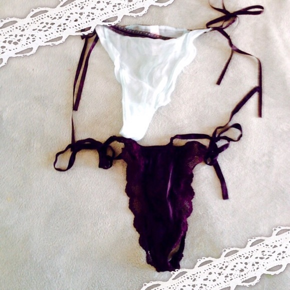 SOLD Victoria's Secret 100% silk panty bundle