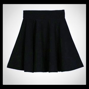Black Flare Skirt