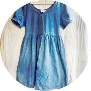 Boho chic: denim baby doll dress!