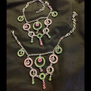 Two righnstone anklets