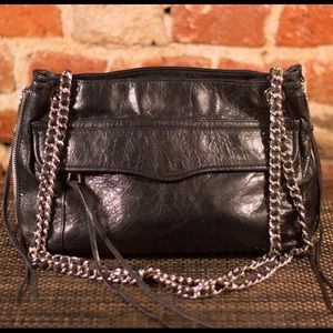 Authentic Rebecca Minkoff Navy/Silver Swing