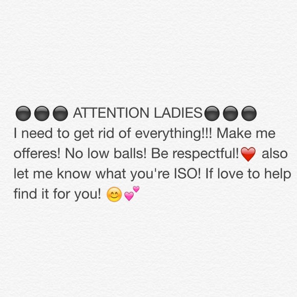 MAKE OFFERS! What are you ISO? 😊