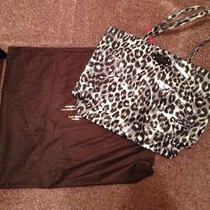 Leopard print Kate Spade tote bag