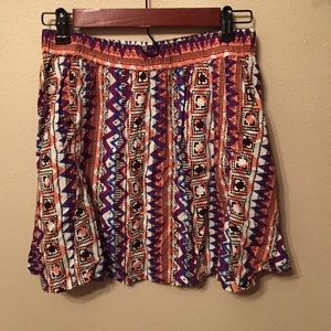 Tribal print skirt