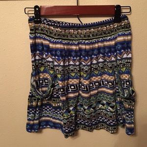 Tribal print skirt