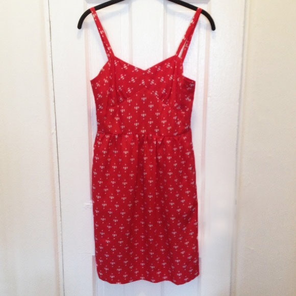 J.Crew Factory Red Sundress Sz 2
