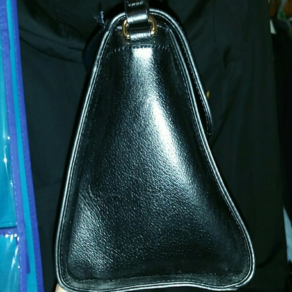 Ralph Lauren Black Dundee Leather Satchel - Picture 3 of 4