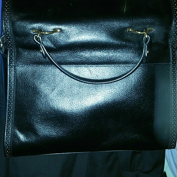 Ralph Lauren Black Dundee Leather Satchel - Picture 4 of 4