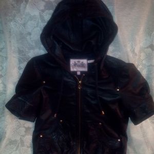 Ladies JUICY Couture short sleeved leather jacket
