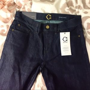 Dark wash C Wonder jeans with ankle zippers