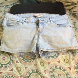 Acid Wash Denim Shorty Short Levi's