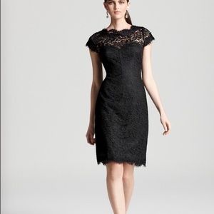 Monique Lhuillier lace dress.