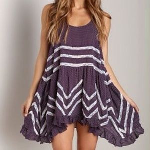NWT Free People Voile and Lace Trapeze Slip XS