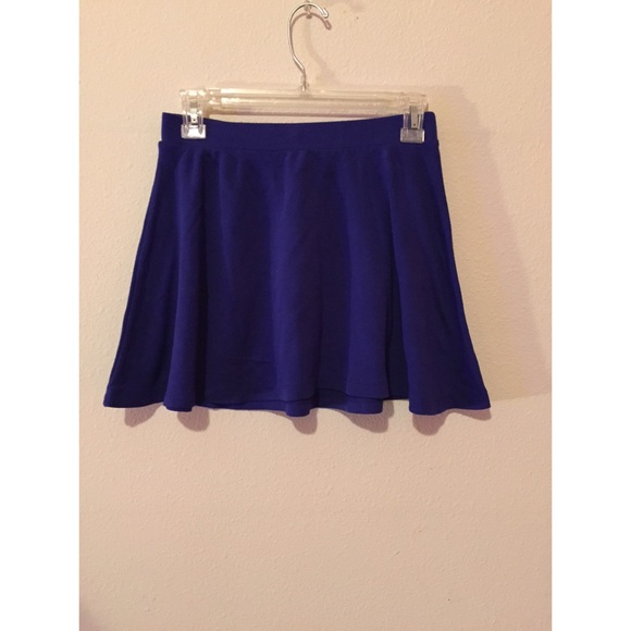 Dark blue skater skirt