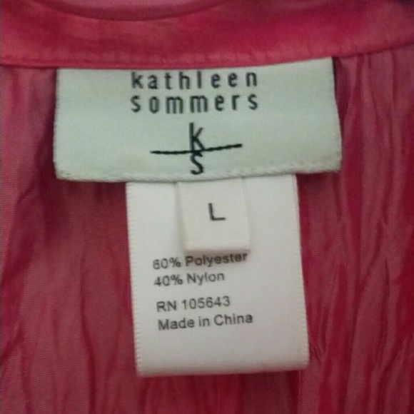 Kathleen Sommers Crinkled Blouse Shell Buttons Siz - Picture 3 of 3