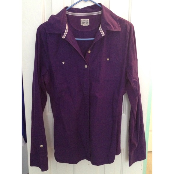 purple button down