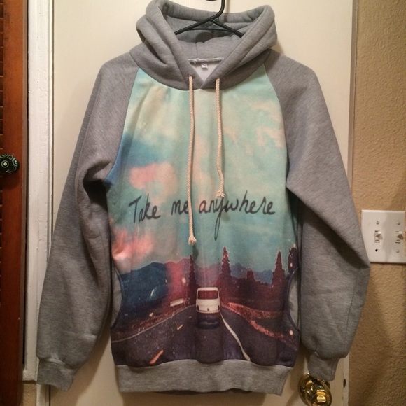 "take me anywhere" hoodie