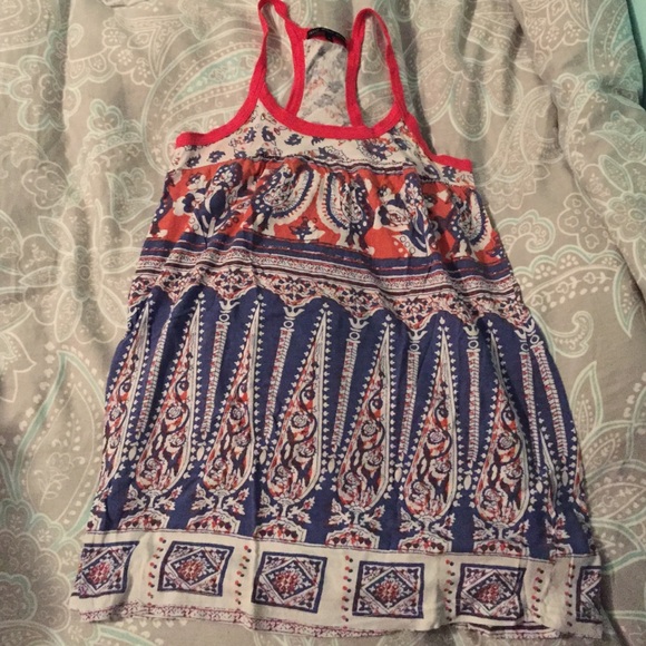 Flowy racer back tank top