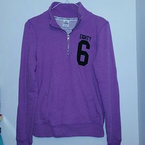 Victoria secret purple half zip-up