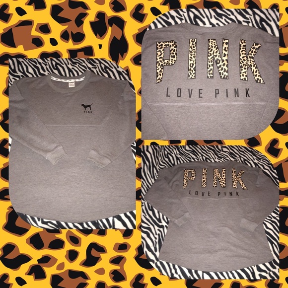 NWOT VS Cheetah Crew. Size Medium.