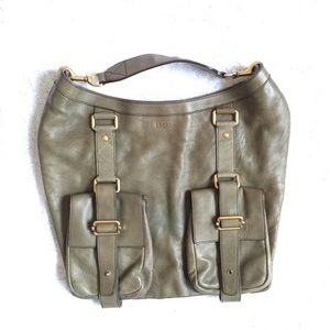 ESCADA Vintage Green Leather Bag