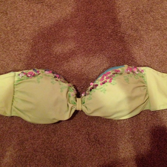 Victoria secret lime green bikini top