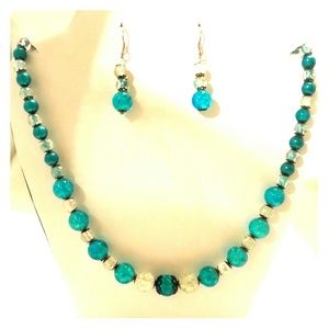 Necklace and earrings