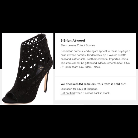 Brian Atwood: BF Levens black suede - Picture 4 of 4