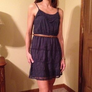 Navy lace dress