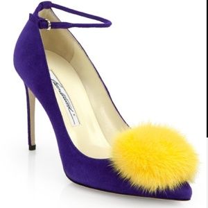 Brian Atwood Pumps with real mink fur