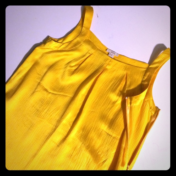 J. Crew sunflower yellow 100% silk camisole