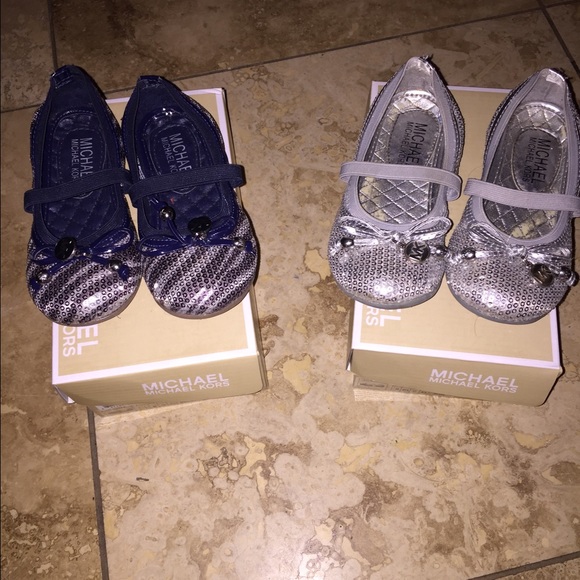 Two Michael Kors toddler flats size 9 & 10.