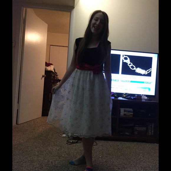 Beautiful Red, White, and Black dress