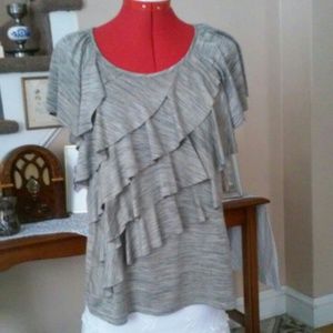 Elements size Large Short Sleeve Ruffled Summer