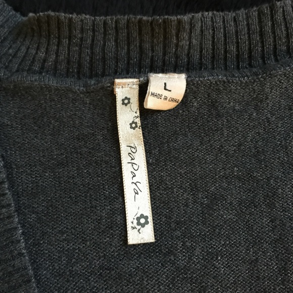 Dark Grey Button Up Cardigan - Picture 2 of 3