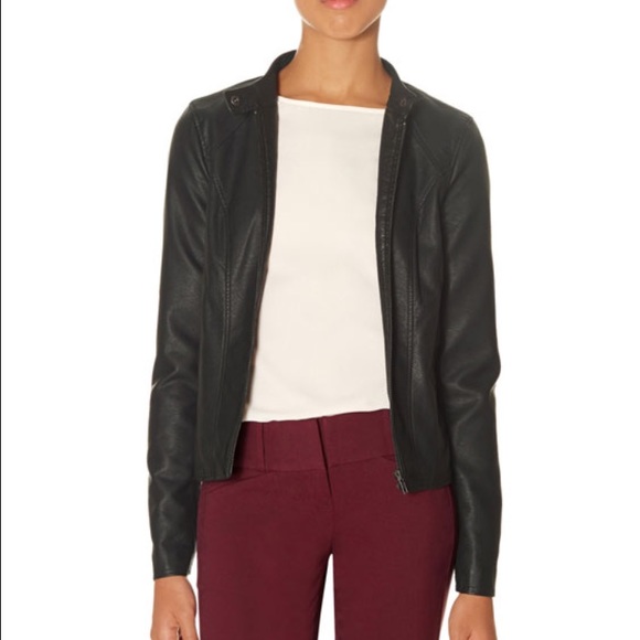 Black Faux Leather Jacket