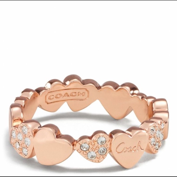 Coach Jewelry - 🆕 Coach rose gold heart ring