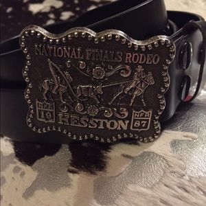 Vintage Nat'l Finals Rodeo Collectible Belt Buckle