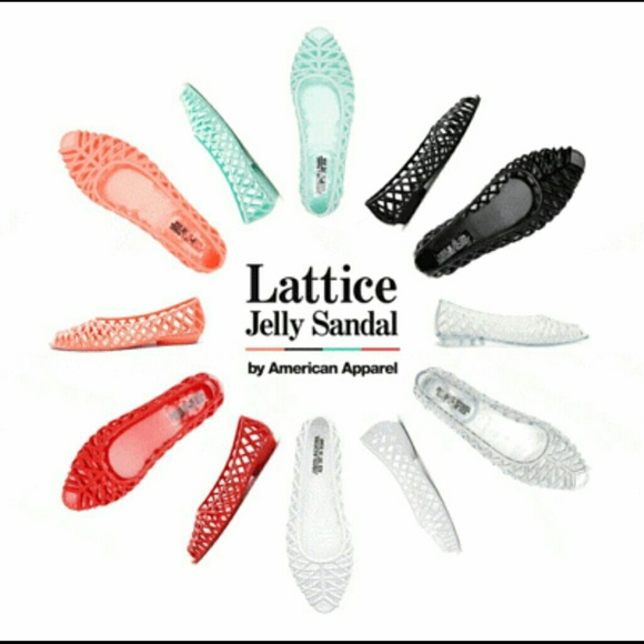 American Apparel Lattice Jelly Sandals